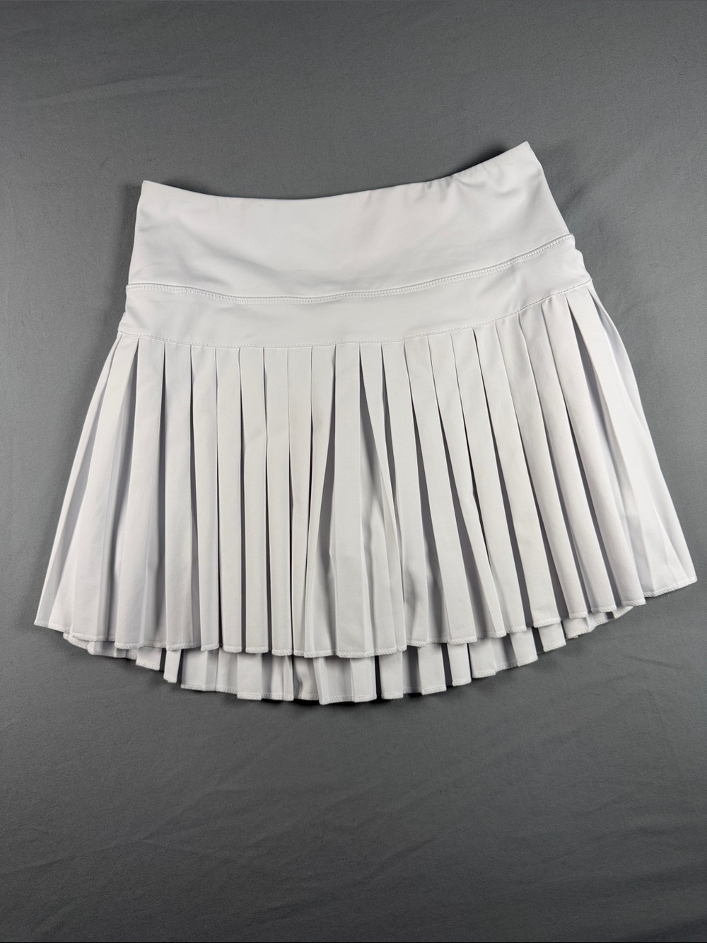 Women's Goldhinge White Pleated Tennis Skirt - Athletic A-Line